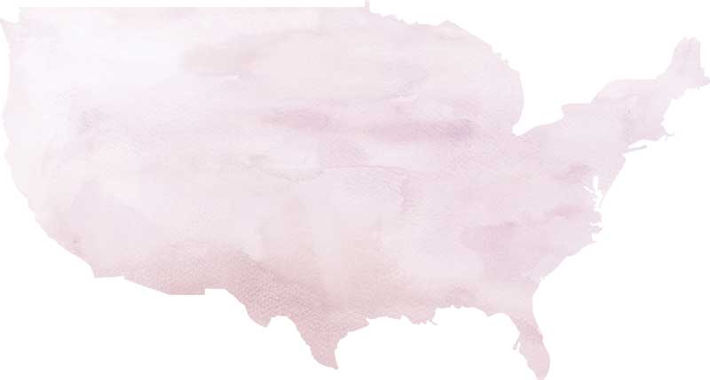 Pink US map